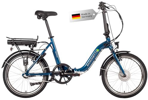 SAXONETTE Klapprad E-Bike, E Bike Klappbar 20 Zoll mit Rücktrittbremse und nabenschaltung, Elektro Fahrrad Erwachsene mit 36V 7.8Ah Akku, 80KM Lange Range, Elektrofahrrad 25 km/h für Herren Damen