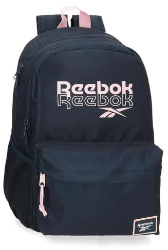 Reebok Binley Mochila Escolar Doble Compartimento Portátil 15,6 Pulgadas Azul 31x46x16 cms Poliéster by Joumma Bags