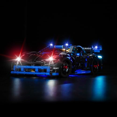 LocoLee Licht Kompatibel mit Lego 42176 Porsche GT4 e-Performance Rennwagen, Nur Lichter Set - Kein Modell, Licht BeleuchtungSet Compatible with Lego Technic Porsche GT4 e-Performance Rennwagen