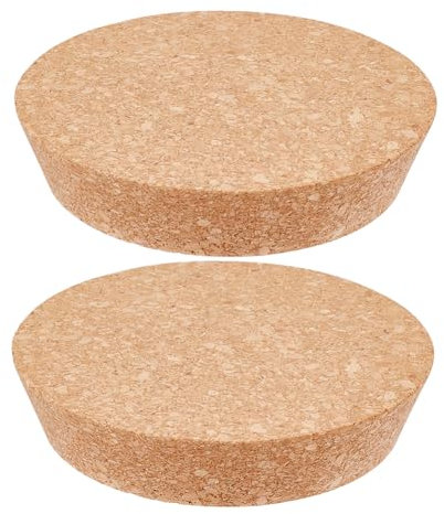 OLYCRAFT 2 Bouchon Conique en Liège de 13-15cm Bouchon Conique en Bois pour Bocal en Verre Couvercle de Bouteille de Vin Remplacement en Bois Tendre Naturel pour la Cuisine Les Cadeaux de Mariage
