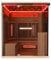 Dewello® Infrarotkabine Infrarotsauna KENORA 160x120 für 2-3 Personen aus Hemlockholz, Vollspektrumstrahler, Bodenstrahler, LED-Farblicht, Bluetooth, mit Salzsteinoptik