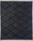Shaggy Teppich Morocco Berber 100% Wolle Grau Anthrazit Handgefertigter BM6 (Größe: 120 cm x 180 cm)