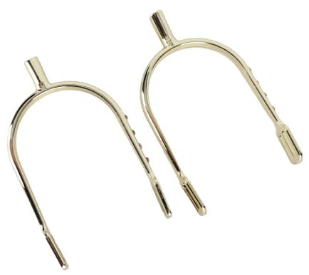 Rowels-Sporen aus Verchromtem Messing für Reitanfänger, Cowboy-Sporen aus Verchromtem Messing für Reitbegeisterte (GOLD)