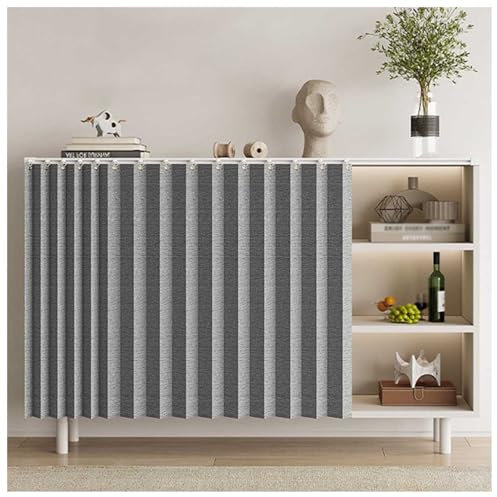 XYUERU Schrank Vorhang Zum Schieben,Schrankvorhänge Für Küche, Schrank Schatten Vorhan,Schuhschrank Staubdichter Vorhang für KüChe,Wohnzimmer,SchräNke(130x40cm)