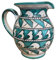 La Maison Unique: Brocca Caraffa Ceramica Vietri Vietrese Decoro Tradizionale Costiera Amalfitana 1lt Dipinta a Mano 1601251807