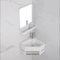Hltdzer Lavabo angolare lavandino Bagno Piccolo lavandino Bagno sospeso Lavabo angolare in Ceramica Lavabo angolare con Mobile da toeletta per Camera da Letto, Soggiorno, Bagno(16.5in/42cm)