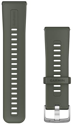 Garmin Venu X1 watch band, Silicone, Moss | Official Garmin watch band, fits Venu X1 only, ideal for daily wear, sports & daily wear, sweat resistant