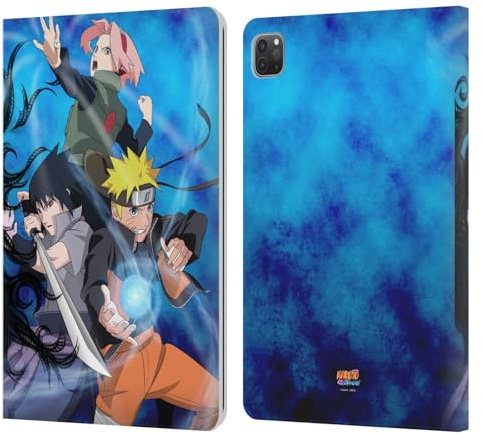 Head Case Designs sous Licence Officielle Naruto Shippuden Équipe 7 Art Clé Étui Portefeuille en Cuir Compatible avec Apple iPad Pro 11 2020/2021 / 2022