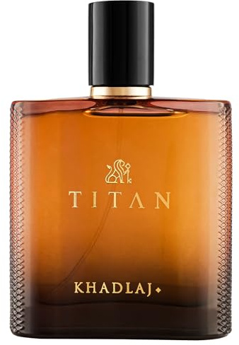 Khadlaj Titan – Citrus, Spicy, Aromatic, Amber – Eau de Parfum Spray Long-Lasting Fragrance for Men, 3.4 Ounce / 100 ml