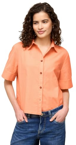 Street One Studio Damen 3412843 Kurzarm Bluse in Cord-Qualität (1er Pack)