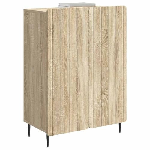 vidaXL Sideboard Sonoma-Eiche 66 x 34,5 x 92 cm Holzwerkstoff, Wohnzimmer Storage, moderner rechteckiger Sideboard, stylischer Essbereichschrank, multifunktionale Einheit
