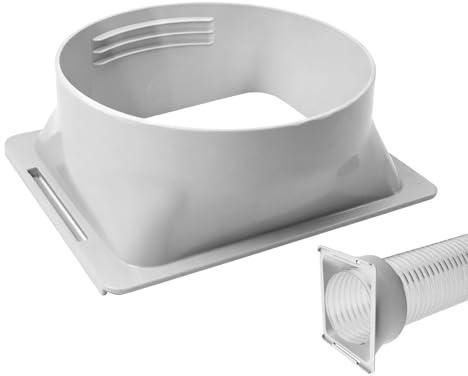 Acoplador de manguera de escape de CA portátil - Adaptador de conector universal de 15 cm | Accesorio de extensión de tubo de aire acondicionado para ventana, refrigerador de electrodomésticos móviles