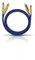 Oehlbach NF 1 Master 300 - Eccellente cavo cinch audio stereo analogico - 2x Cinch/2x Cinch, spina in metallo, schermatura - 3 m - blu