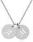 TIMANDO Damen Buchstabenkette, Kette mit Anfangsbuchstaben, Personalisierte Halskette Buchstaben Initialen, Plätten Anhänger Gravur, Geschenk