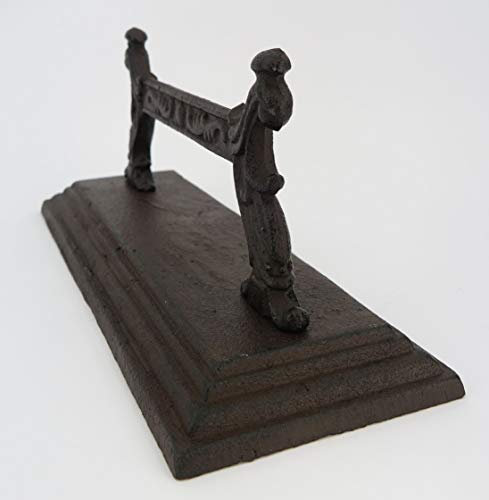 Clever-Deko Schuhkratzer Schuhabtreter Schuhabkratzer Schuhputzer Gusseisen Fußmatte Schuhabtreter antik rustikal Jugendstil Stiefelabstreifer Metall