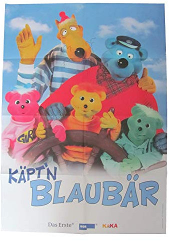 Käpt´n Blaubär - altes Poster 84 x 59 cm