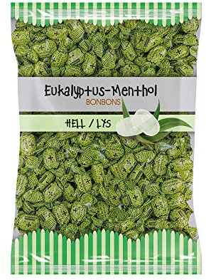 EUKA MENTHOL Eukalyptus Bonbons hell, ca. 150 Eukalyptus Drops, 1er Pack (1 x 1000 g)
