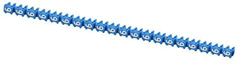 N/A 20 x 6-Inch Letters Network Cable Labels Markers Blue for 1.0-3.0 mm Diameter Wire
