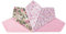 HOULIFE Femme Rose Mouchoirs Tissu en Pur Coton Motif pour Usage Quotidien Lot de 5/12 Pièces 36x36cm Cadeau de Fête des Mères