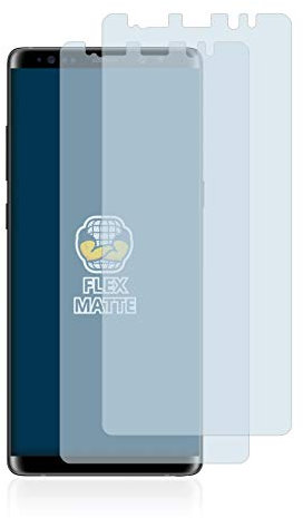 BROTECT Full-Cover Schutzfolie Matt für Samsung Galaxy Note 8 (2 Stück) - Full-Screen Displayschutz-Folie, 3D Curved, Anti-Reflexion