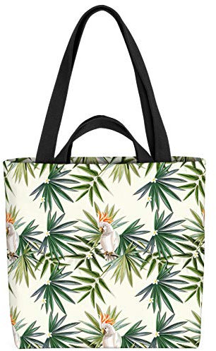 VOID Kakadu Palmen Tasche 33x33x14cm,15l Einkaufs-Beutel Shopper Einkaufs-Tasche Bag