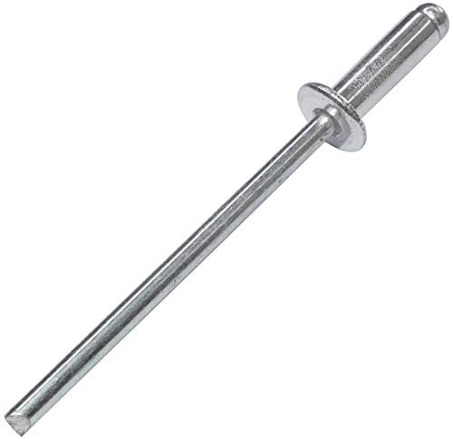 AERZETIX - C48099 - Lot de 100 Rivets aveugles standard Ø3.2x10mm aluminium/acier - DIN 7337 A - rivet pop à rupture de tige