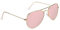 Pro Acme Sonnenbrille Herren Pilotenbrille Klassisch Polarisiert Pilot Sonnenbrille, Premium-Militärstil Eyewear UV400 Schutzobjektiv (Gold Rahmen | Rosa Linse)