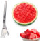 XiXiRan Tenedor de frutas de acero inoxidable, acero inoxidable de grado alimenticio, horquilla de sastre de sandía