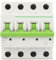Disjoncteur Miniature, AC 380V 415V 20A 4P Commutateur D'air de Protection Contre Les Surcharges pour Les Lignes de Distribution D'éclairage Résidentiel Système Solaire PV (20A)