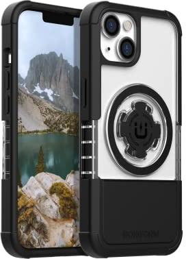Rokform - iPhone 14 Case, Crystal Series, Dual Magnetic, Clear Apple Case, iPhone Cover with RokLock Twist Lock, Slim Drop Tested Armor (Clear)