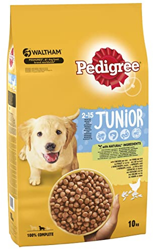 Pedigree Complete Dog Dry Food for Puppies, 10 kg - Medium Sized Dogs