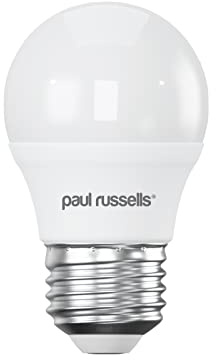paul russells LED Golf Ball – Dimmable Edison Screw Light, 5.5W 470 LM E27 G45 LED Bulbs, 40w Equivalent, 2700K Warm White, Dimmer ES Energy Saving Ceiling Lightsbulbs, 1 Pack