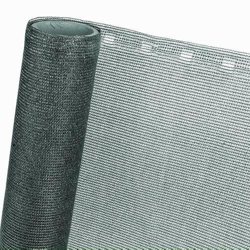 HaGa® Panneau de clôture 0,9 m x 50 m – 85 % d'ombrage en anthracite – Brise-vue efficace pour clôture et terrasse – Tissu de protection solaire, tennis, pare-vent, protection solaire