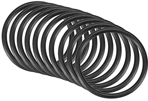 QUARKZMAN 10 Stücke Nitrilkautschuk Gummidichtung Runde Dichtring 42mm x 36mm x 3mm für Wasserhahn Klempner Reparatur Dichtung Verbindung, Schwarz