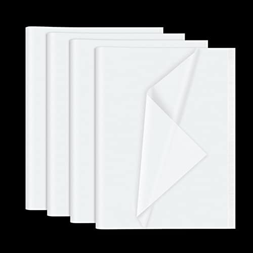NEBURORA 120 Feuilles de Papier de Soie Blanc 35 x 50 cm pour Sacs Cadeaux, Emballage Floral, Artisanat, Anniversaire, Noël, Décoration de Mariage