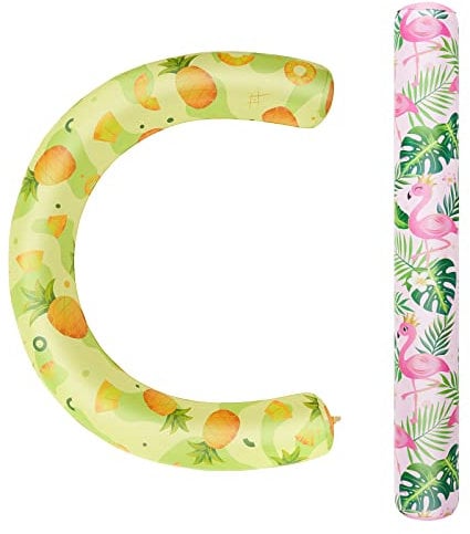 WERNNSAI Lot de 2 Nouilles de Natation gonflables pour Adultes - Rose et Jaune - pour Les Vacances d'été, la mer, la Plage, Le lac - Fête (Flamboyant et Ananas)