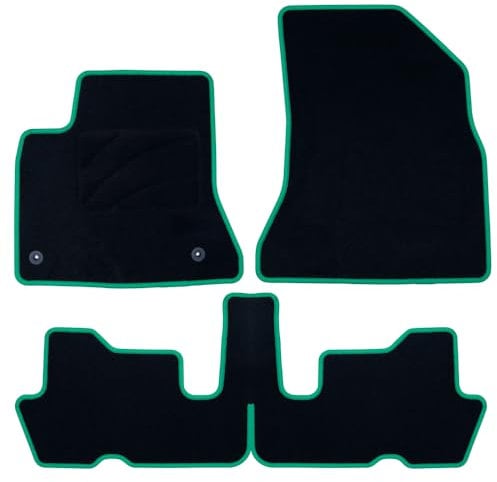 OCC Design - Fußmatten, kompatibel mit Citroen C4 Picasso (2006-2013), Velours/Polypropylen, Original Anker, rutschfester Rücken, Fersenkappe, 4 Stück