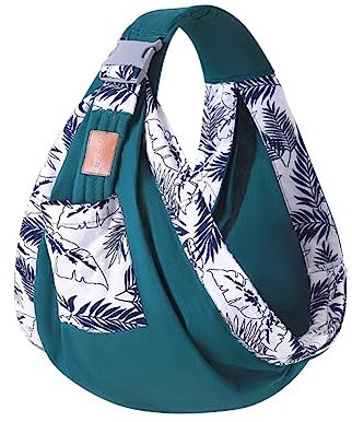 LICHENGTAI Sling Babytrage, Wrap Babytrage, Ring Sling Tragetuch Einstellbar Babytragen Babytragetücher Baby Kinderbetreuung Babybauchtrage für Neugeborene Kleinkinder bis 20 KG