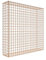 Rostige Gabione 100 cm x 100 cm x 20 cm (L x H x T), Maschenweite 5 cm x 5 cm, Spirale