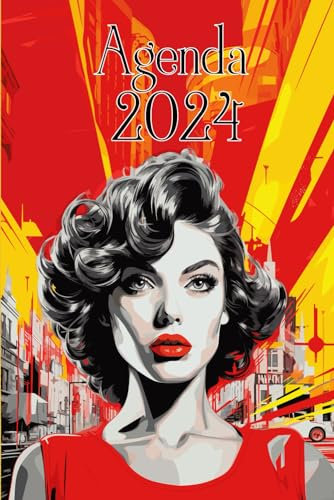 Agenda 2024: Pianificatore Personale con Obiettivi, Luoghi da Visitare e Spazio per Note -Urban scene-
