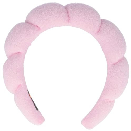 PARSA Beauty Hair Heroes – Cozy Styles Rosa Haarreif Mikrofaser – Breites Schmink Haarband für Damen – Softes Rosa – Ideal für Skincare Routine – Trendiges Hairband für Makeup