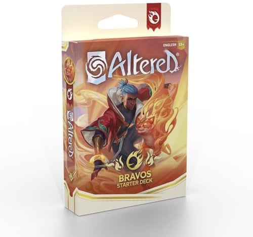 Equinox - Altered: Beyond The Gates Bravos Starter Deck – 40 Karten Set mit Hero Kojo – Innovatives Non-Combat Gameplay, Collectible Trading Card Game, Alter 13+ für 2 Spieler, 20-30 Minuten