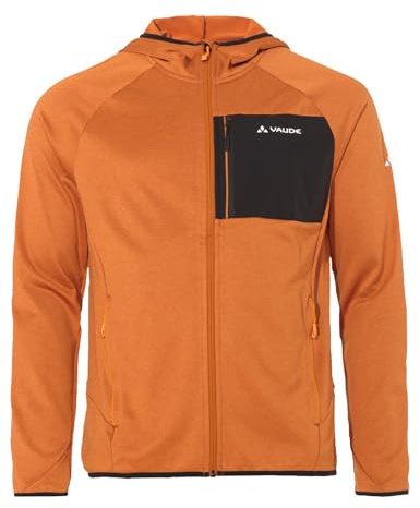 VAUDE Men's Tekoa Fleece Jacket II, funktionelle, sehr bequeme Fleece Jacke, Passform: Slim fit, kumquat, XXL