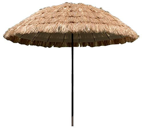 Parasols de plage de parasol, parasols de jardin ombrage, parasol de paille tropicale, parasol de piscine de plage, pour parasol et décoration extérieurs, parasol de 7,5 pieds / 2,3 m