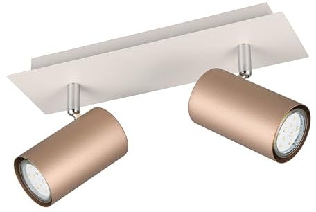 Trio Leuchten Spotbalken Marley 802400265, Metall Coffee/Warm Grey, exkl. 2x GU10