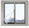 60x110cm,Fenster-Isolierfolie,Kälteschutz und Wärmeschutz im Winter, Einstellbar Fensterisolierungs-Set Heizen & Kühlen transparent (70x100cm)