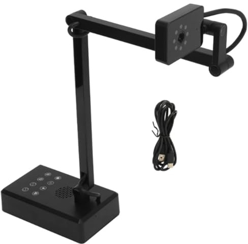 Wouueso 4K USB-Dokumentenkamera, 16 MP, Webcam-Visualizer, Bildumkehrung, Faltbar für Live-Demo, Webkonferenzen