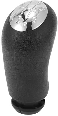 TUCKBOLD Pomo De Cambio De Marchas Manual De 6 Velocidades Para Renault Captur I No.8200079112 | Palanca De Cambios De Caja De Automóvil En Tono Negro Cromado Plateado De Plástico 1 Pc