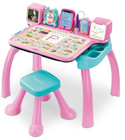 VTech 6-in-1 Magischer Schreibtisch Lernstation Pink ab 3 Jahren