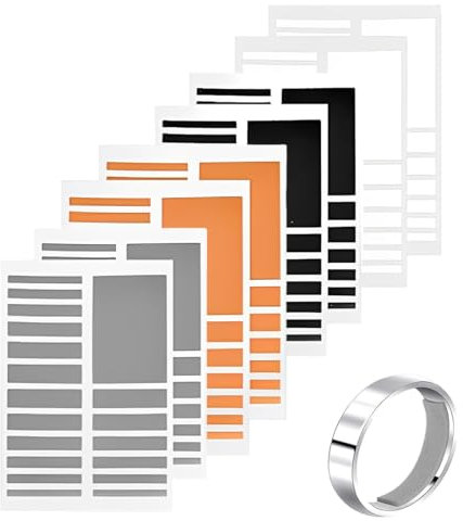 WUSJCOF Lot de 8 réducteurs de bagues invisibles, ajustement en spirale, ajusteur et retrecisseur pour bague trop grande, insert pour bagues lâches, Pour homme et femme, Convient à toutes les tailles